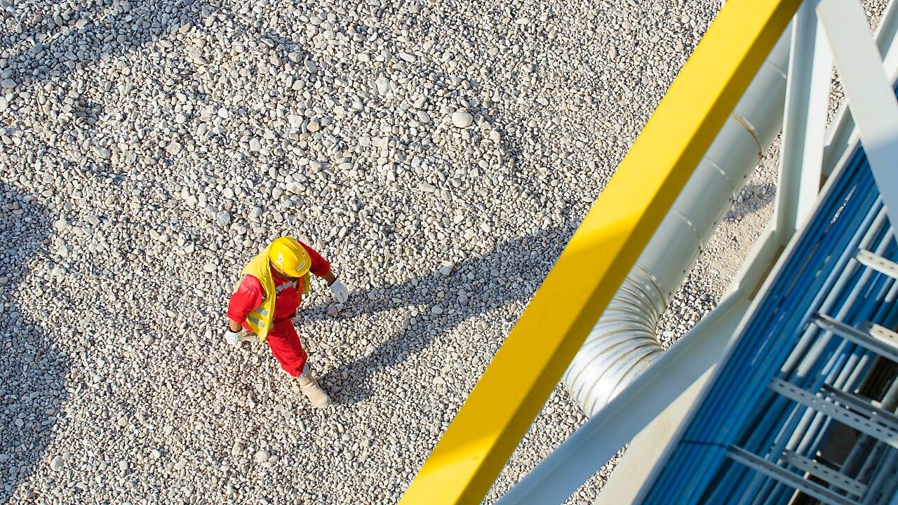 Employee at GTL plant