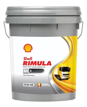 Shell Rimula R4X Pail, and 4 L Pack