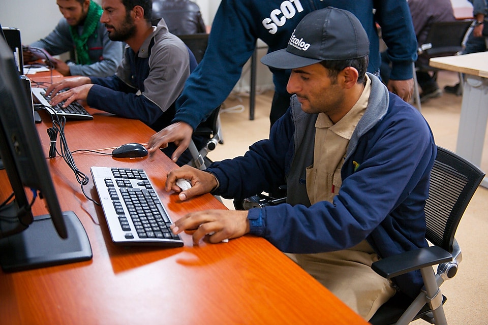 Iraqi nationals working on the Majnoon field undergoing advanced technical training in areas of engineering, testing and completions